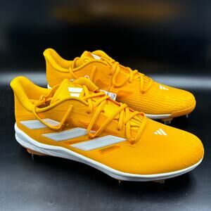 Adidas Adizero Afterburner Metal Baseball Cleats Yellow IG2276, Men's Size 14